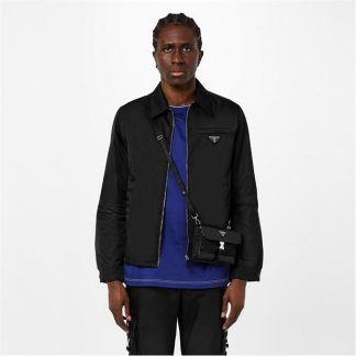 PRADA Re-Nylon Blouson Jacket Men Black  for sale