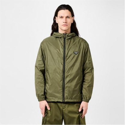 PRADA Re-Nylon Blouson Jacket Men Mil Green  for sale