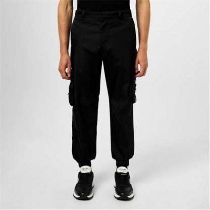 PRADA Re-Nylon Cargo Trousers Men Nero  for sale