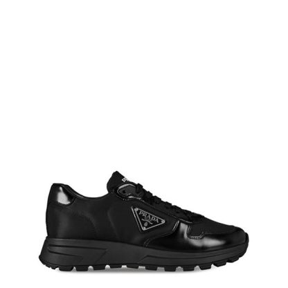 PRADA Re-Nylon Triangle Logo Trainers Men Runners Nero for sale