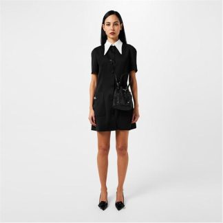 PRADA Satin Mini Dress Women Black  for sale