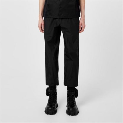 PRADA Silk Joggers Men Black  for sale