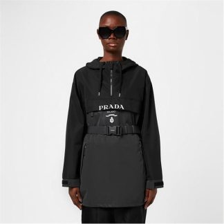 PRADA Technical Fabric Anorak Women Fumo  for sale