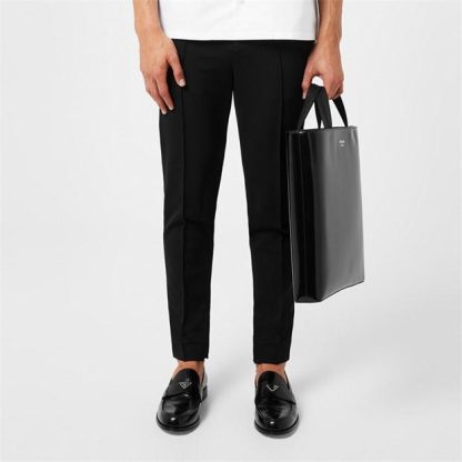 PRADA Technical Gabardine Trousers Men Nero  for sale