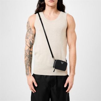 PRADA Trick Cross Body Bag Unisex Nero  for sale