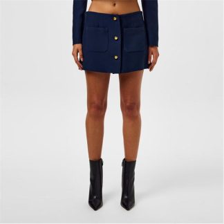 PRADA Tricotine Miniskirt Women Bleu  for sale