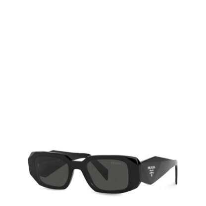 Prada Rectangular Sunglasses Womens Women Rectangle Sunglasses Dark Grey for sale