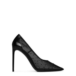 SAINT LAURENT Anja Heeled Pumps Women Black 1011  for sale