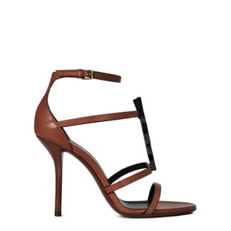 SAINT LAURENT Cassandra 100 Heels Women Papaya 7660  for sale