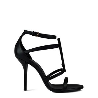 SAINT LAURENT Cassandra Sandals Women Heeled Sandals Noir 1000 for sale