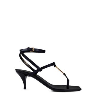 SAINT LAURENT Cassandra Sandals Women Navy 4035  for sale