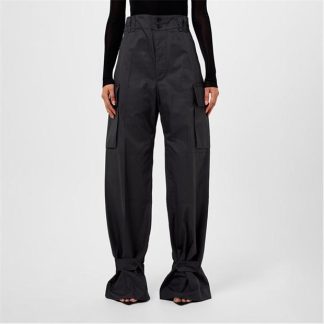 SAINT LAURENT Cassandre Cargo Trousers Women Gris Fonce  for sale