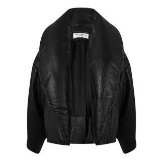 SAINT LAURENT Cassandre Padded Bomber Women Noir  for sale