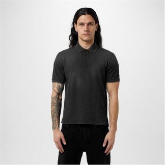 SAINT LAURENT Cassandre Polo Shirt Men Grey  for sale