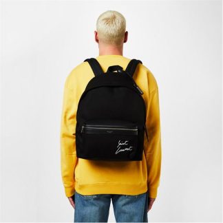 SAINT LAURENT City Backpack Unisex Black  for sale