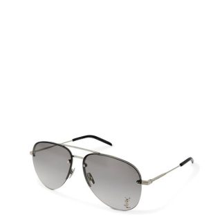 SAINT LAURENT Classic 11m Sunglasses Unisex Silver  for sale