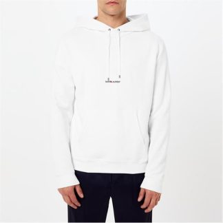 SAINT LAURENT Classic Rive Gauche Hoodie Men OTH Hoodies Blanc 9000 for sale