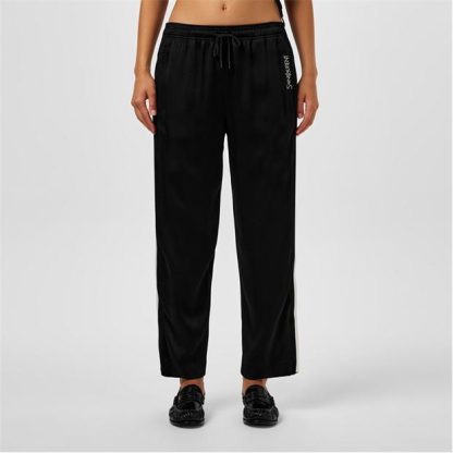 SAINT LAURENT Embroidered Jogging Bottoms Women Noir  for sale