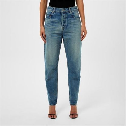 SAINT LAURENT Faded Wide Leg Jeans Women Charlott  for sale