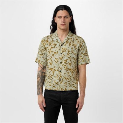 SAINT LAURENT Hawaiian Shirt Men Palm Tre 3088  for sale