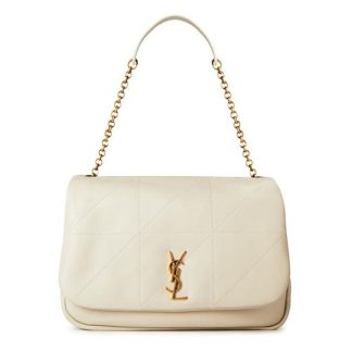 SAINT LAURENT Jamie 4.0 Leather Shoulder Bag Women Shoulder Bags Crema Soft for sale