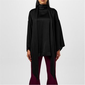 SAINT LAURENT LavalliÈre Blouse Women Noir  for sale