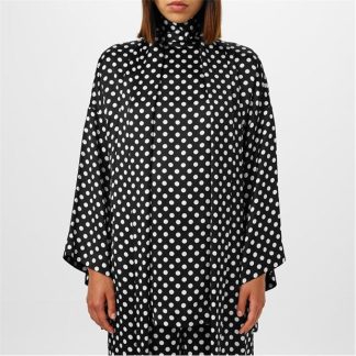 SAINT LAURENT LavalliÈre Blouse Women Noir Craie  for sale