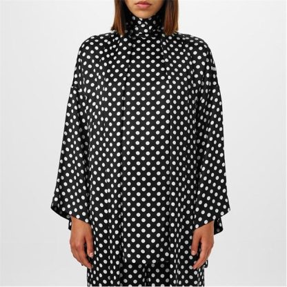 SAINT LAURENT LavalliÈre Blouse Women Noir Craie  for sale