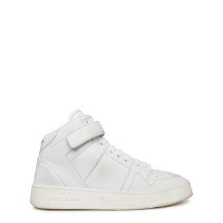 SAINT LAURENT Lax Mid Top Trainers Men White  for sale