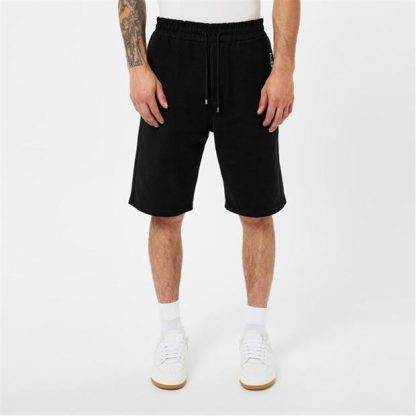 SAINT LAURENT Logo Bermuda Shorts Men Noir  for sale