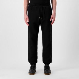 SAINT LAURENT Logo Fleece Joggers Men Noir  for sale