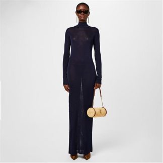 SAINT LAURENT Long Sleeve Dress Women Marine 4240  for sale