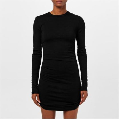 SAINT LAURENT Long Sleeve Mini Dress Women Noir  for sale