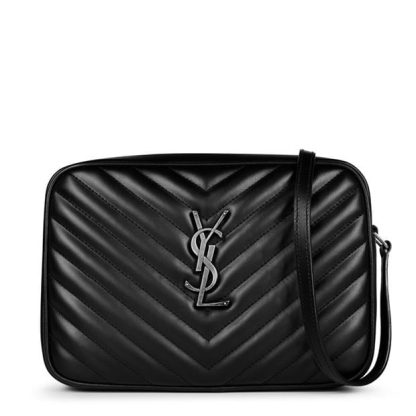 SAINT LAURENT Lou Camera Bag Women Crossbody Bags Black/Silver for sale