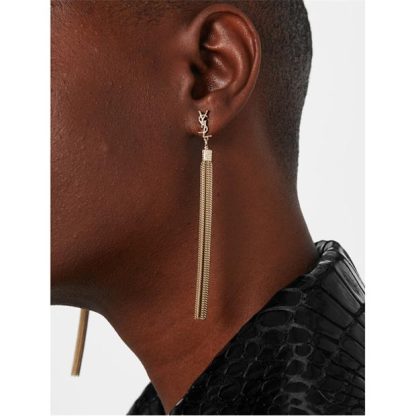 SAINT LAURENT Loulou Earrings Women Statement Earrings Gold for sale