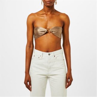 SAINT LAURENT Monogram Bandeau Women Beige 9700  for sale