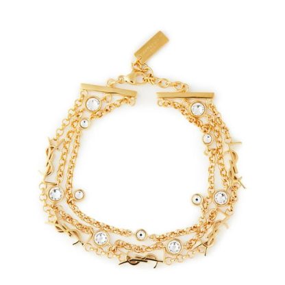 SAINT LAURENT Multichain Bracelet Women Gold  for sale