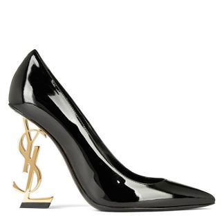 SAINT LAURENT Opyum 110 Pumps Women Black/Gold 1000  for sale