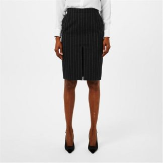 SAINT LAURENT Pinstripe Pencil Skirt Women Anthracite  for sale