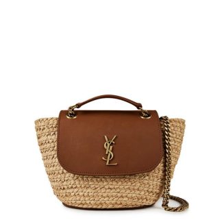 SAINT LAURENT Raffi Mini Manon Bag Women Naturel Brick  for sale