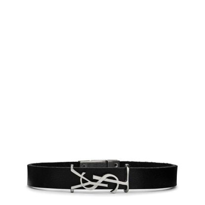 SAINT LAURENT Saint Bracelet Sn42 Unisex Black  for sale