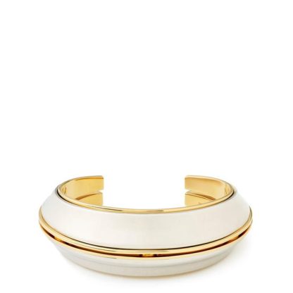 SAINT LAURENT Saint Crculr Brcelt Ld42 Women Palladium/Gold  for sale