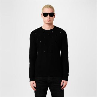 SAINT LAURENT Saint Distres Jumper Sn42 Men Noir  for sale