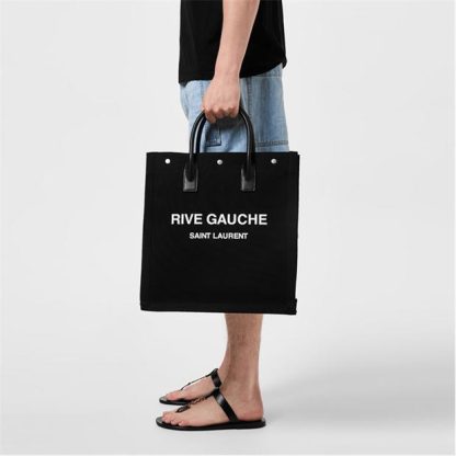 SAINT LAURENT Saint Gauche Tote Sn44 Unisex Tote Bags Black for sale