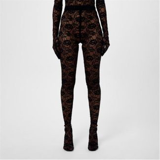 SAINT LAURENT Saint LACE LEG Ld41 Women Noir  for sale