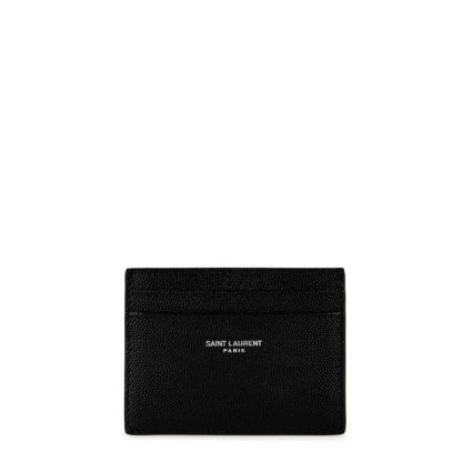 SAINT LAURENT Saint Logo Card Sn42 Unisex Black/Silver  for sale