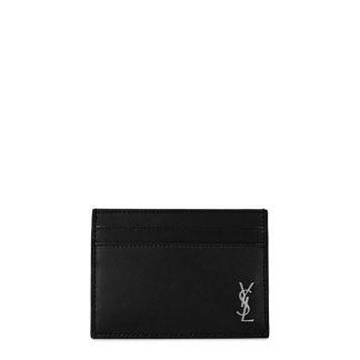 SAINT LAURENT Saint Logo Card Sn42 Unisex Black/Silver  for sale