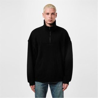 SAINT LAURENT Saint Logo half Zip Sn42 Men Noir  for sale