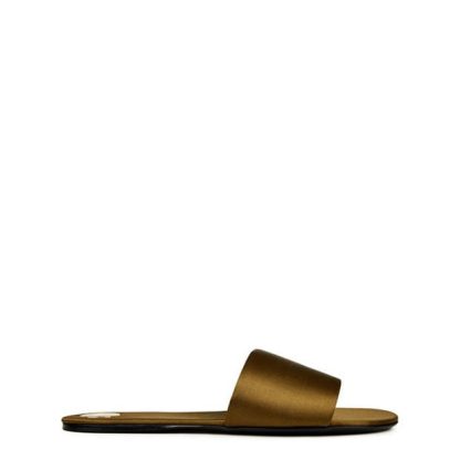 SAINT LAURENT Saint Talha 00 San Ld41 Women Flat Sandals Kaki for sale