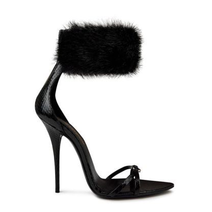 SAINT LAURENT Satine Heeled Pumps Women Nero/Nero  for sale